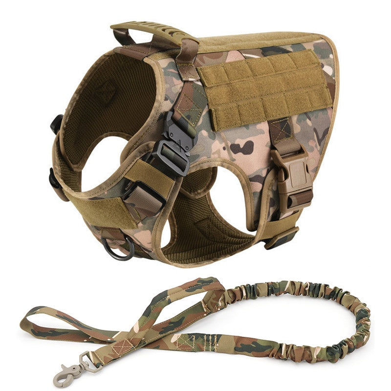 Military Large Dog Harness-12