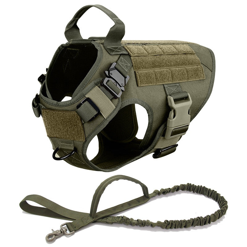 Military Large Dog Harness-11
