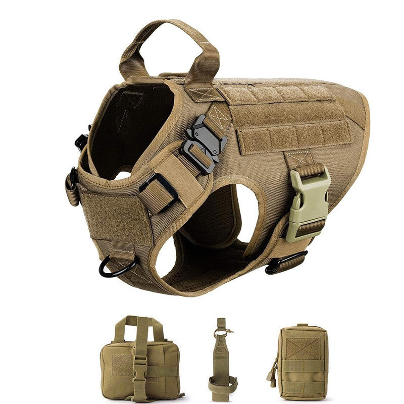 Military Large Dog Harness-19